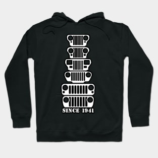 Jeep Grills White Logo Hoodie